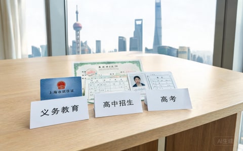 上海居住证积分子女入学相关材料示意